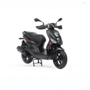 Скутер SYM CROX 125 Черный / Матовый Темно-Серый + мотошлем SYM серый