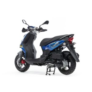 Скутер SYM CROX 125 Ярко Синий/ Матовый Темно-Серый + мотошлем SYM серый — Фото №6