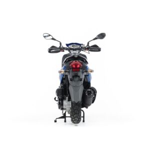 Скутер SYM CROX 125 Ярко Синий/ Матовый Темно-Серый + мотошлем SYM серый — Фото №7